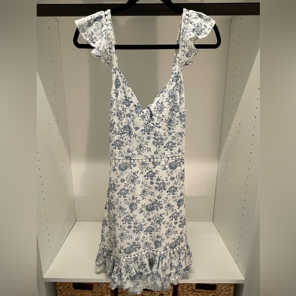 MINKPINK Blue Roses Dress